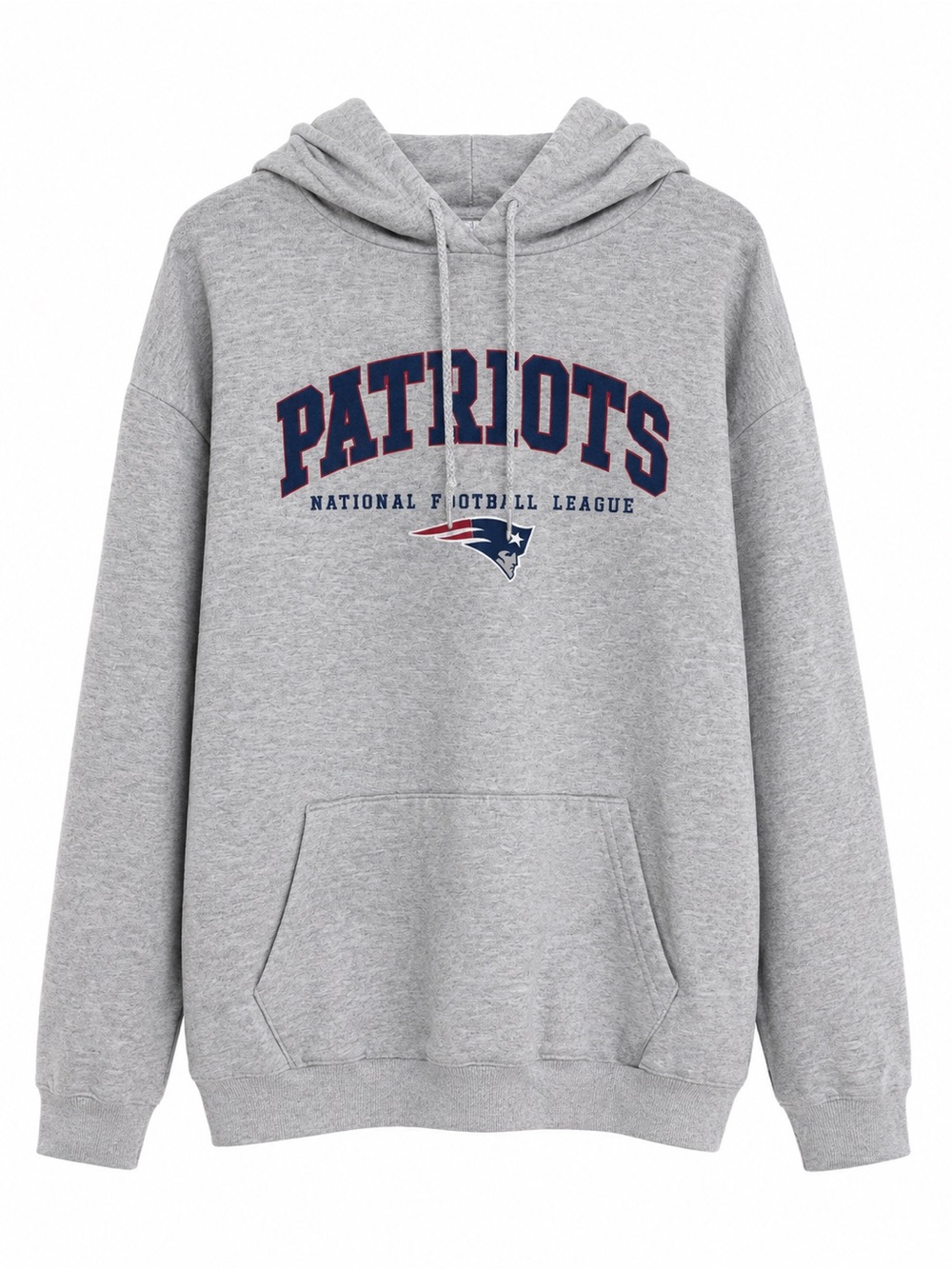 NFL Patriots Gray Crewneck Hoodie